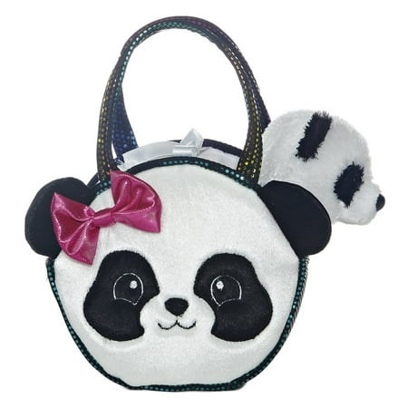 Aurora - Small Multicolor Fancy Pals - 7" Pretty Panda - Fashionable Stuffed Animal