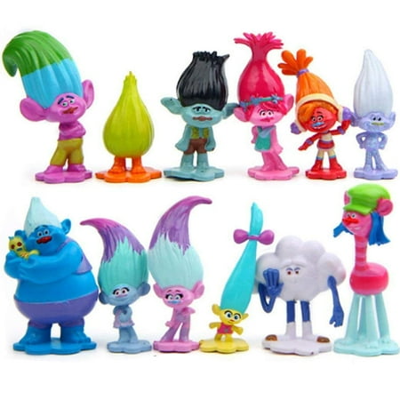 12 Pcs for Troll Inspired Birthday Party, Gift or Collection!