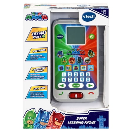 VTech PJ Masks Super Learning Phone,Pretend Play Toy Phone For Kids