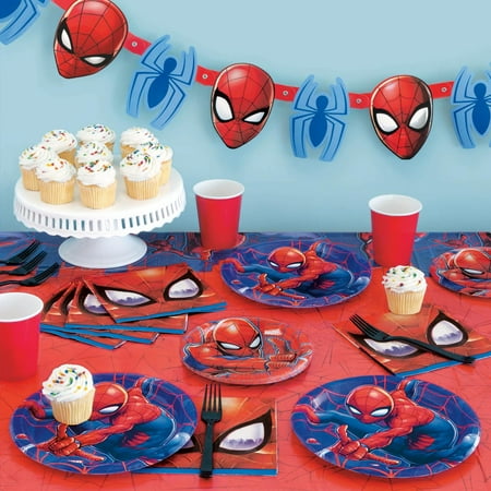 Spiderman Paper Party Masks, 8ct