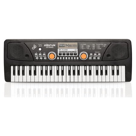 AIMEDYOU Kids Keyboard Piano 49 Keys Portable Electronic Musical Instrument Multi-Function Music Keyboard Piano for Kids Early Learning Educational Toy Birthday Xmas Day Gifts (Black)