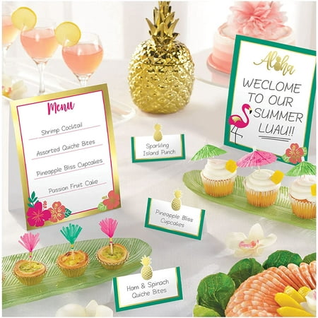 Hawaiian Luau 'Aloha' Buffet Decorating Kit (12pc)