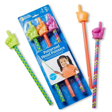 Learning Resources Patterned Hand Pointers, Classroom Supplies, Ages 3+