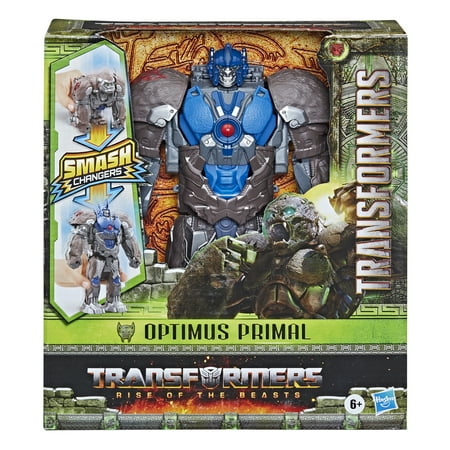 Transformers: Rise of the Beasts Optimus Primal Kids Toy Action Figure for Boys and Girls Ages 6 7 8 9 10 11 12 and Up (9”)