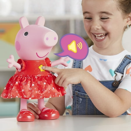 Peppa Pig Toys Peppa’s Muddy Puddles Party Doll, Musical Toys for Girls and Boys Ages 3+