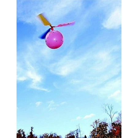 Child Balloon Helicopter Toy, Balloon Airplanes Educational Toy, Children's Day, Party, Birthday Christmas Gifts, Outdoor Flying Toys for Boys and Girls-12pcs