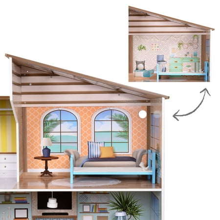 Olivia's Little World - Dreamland Mediterranean Doll House - Multi-color