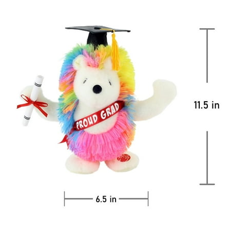 Way To Celebrate Graduation 11.5" Animated Plush Friend, Hedgehog