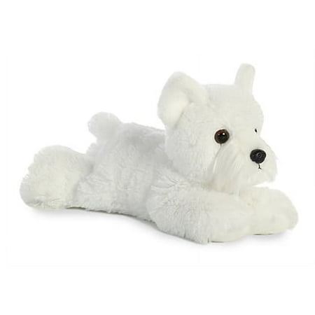 Aurora - Small White Mini Flopsie - 8" Windsor Westie - Adorable Stuffed Animal