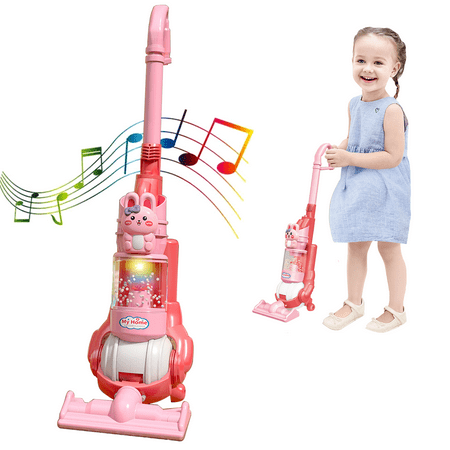 Adofi Life Vac, Kids Vacuum that Really Works, Pretend Play Toy, Toddler Vacuum Cleaner with Real Suction Power, Toy Vacuum for Toddlers 1-3 with Real Function, Bright Light & Realistic Sounds