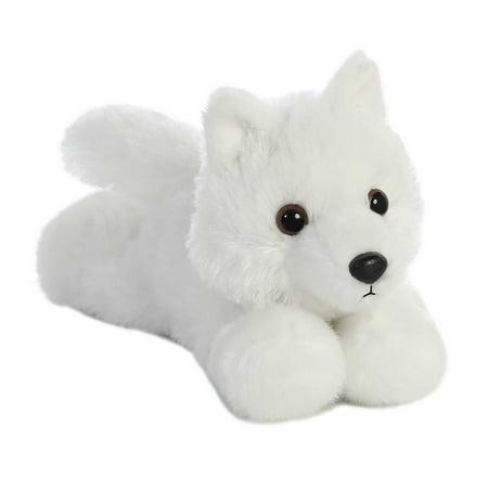 Aurora - Small White Mini Flopsie - 8" White Wolf - Adorable Stuffed Animal