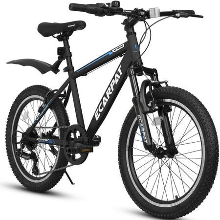 20 inch Kids Bike for Boys Girls, Boys Bike with Gears, 7 Speed Black