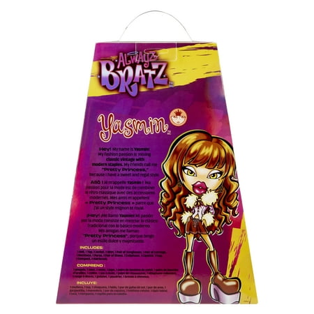 Alwayz Bratz Yasmin Fashion Doll with 10 Accessories and Poster, Multicolor