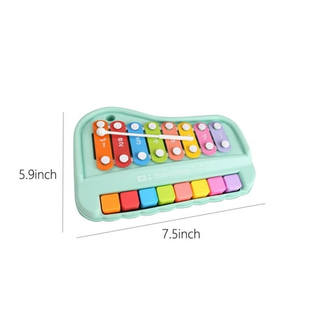 Winter Savings Clearance! SuoKom 2 In 1 Baby Piano Xylophone Toy For Toddlers 1-3 Years Old, 8 Multicolored Key Keyboard Xylophone Piano, Preschool Educational Musical Learning Instruments Toy