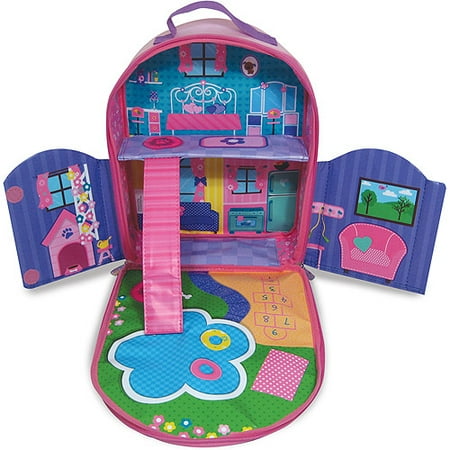 Neat-Oh! Everyday Princess Zipbin 40 Doll Dollhouse Backpack with 1 Doll