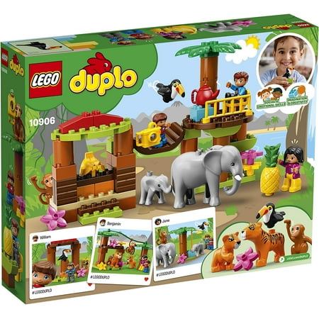 LEGO DUPLO Town Tropical Island 10906 Exclusive Building Bricks (73 Pieces) Frustration-Free Packaging