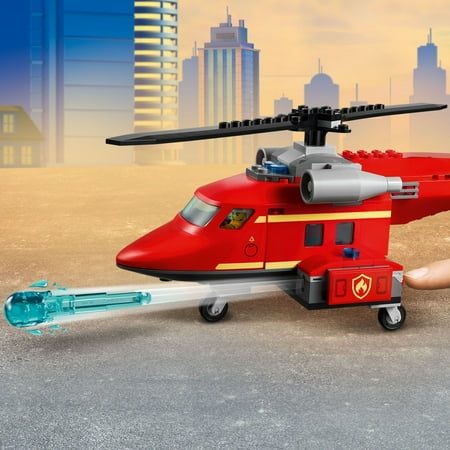 LEGO City Fire Rescue Helicopter 60281 Firefighter Building Toy and Playset for Kids (212 Pieces)