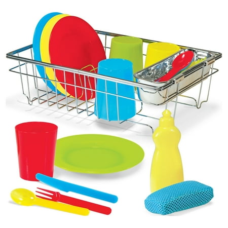 Melissa & Doug Wash and Dry Dish Set - 24 Pieces