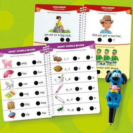 Educational Insights Hot Dots Jr. Let's Master Kindergarten Reading Workbooks & Interactive Pen, 100 Reading Lessons, Ages 5+