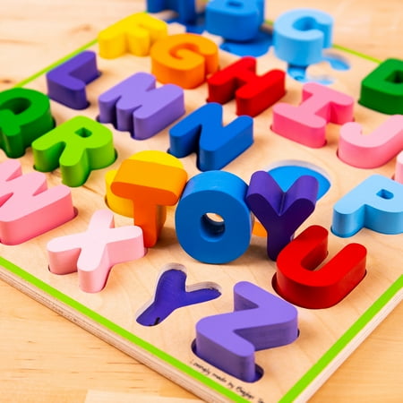 Bigjigs Toys - Chunky Alphabet Puzzle, Uppercase