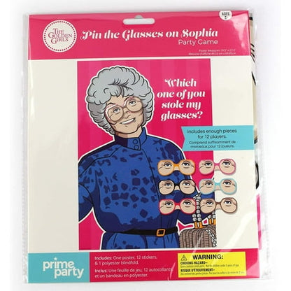 Golden Girls Pin-the-Glasses on Sophia Party Game