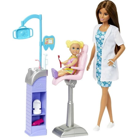 Barbie Careers Dentist Doll and Playset with Accessories, Barbie Toys