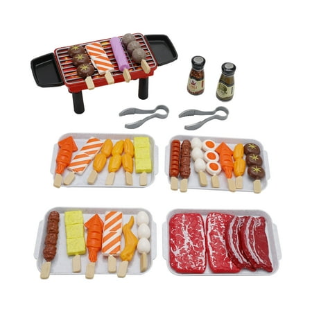 36 PCS BBQ Grill Playset Toy Barbecue Kitchen Cooking Playset, Interactive Grill Play Food BBQ Accessories Set for Girls Boys Toddler Play Cooking Set for Toddlers 1-3 Cooking Toys for Kids Ages 4-8