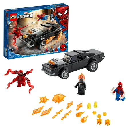 LEGO Marvel Spider-Man: Spider-Man and Ghost Rider vs. Carnage 76173 Collectible Building Toy (212 Pieces)