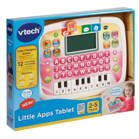 VTech Little Apps Tablet, Portable Learning System for Kids, Pink