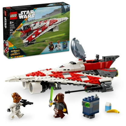 LEGO Star Wars Jedi Bob’s Starfighter Building Toy, Star Wars Starship Birthday Gift for Kids, 75388