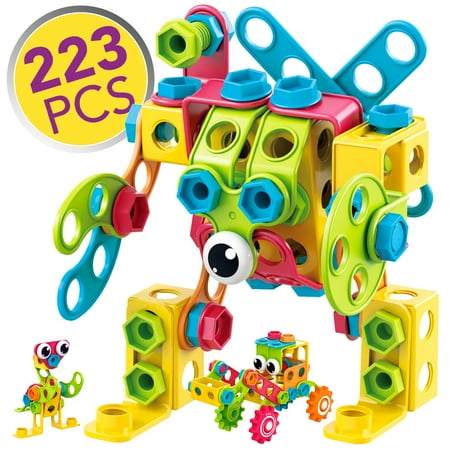 Contixo ST3 Engineering Building Set - STEM Toy Building Blocks, Preschool Learning, 223 pcs