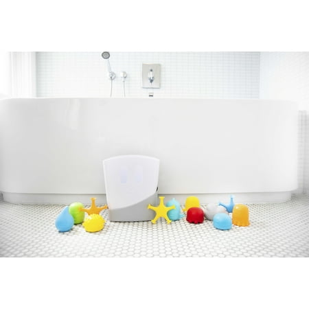 Ubbi Baby Bath Toy Gift Set, Includes Toy Drying Bin & 12 Bath Toys, Dishwasher Safe, Baby Essential Gift, Bath Time Essentials