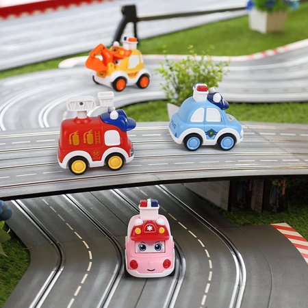 Naler Pack of 4 Christmas Press Wind-up Cars Toys for Kids Xmas Stocking Filler Child Birthday Party Favors,0.882lb