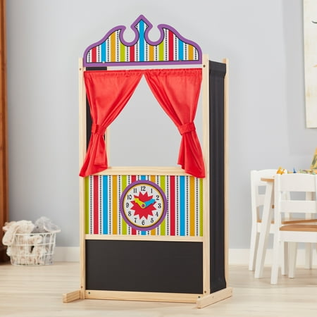 Melissa & Doug Deluxe Puppet Theater - Sturdy Wooden Construction