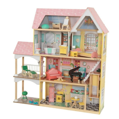 KidKraft Lola Mansion Wooden Dollhouse with 30 Accessories