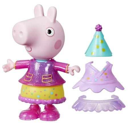 Peppa Pig Celebration Dress-Up 6” Fashion Doll, Preschool Toys, Christmas Gifts for Kids, Ages 3+