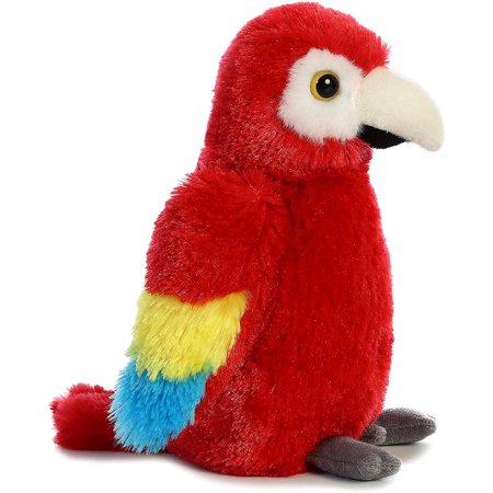 Aurora - Small Red Mini Flopsie - 8" Scarlet Macaw - Adorable Stuffed Animal