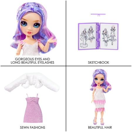 Rainbow High Fantastic Fashion Violet Willow - Purple 11” Fashion Doll and Playset with 2 Complete Doll Outfits, and Fashion Play Accessories, Great Gift for Kids 4-12