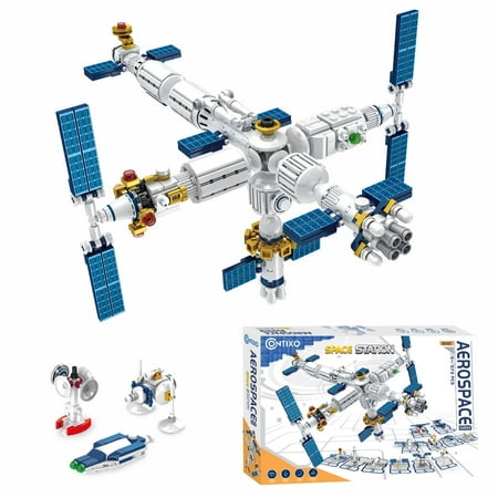 Contixo BK07 Space Station STEM Building Blocks for Kids 6 & Up, Aerospace Building Bricks for Kids, Toys for Boys & Girls, Ages 6+ - 573 Pcs