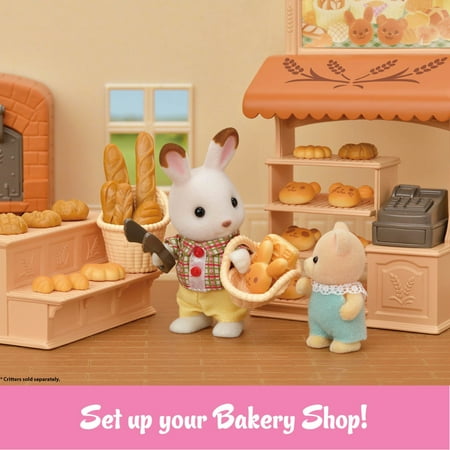 Calico Critters Bakery Shop Starter Set, Dollhouse Playset with Furniture and Accessories