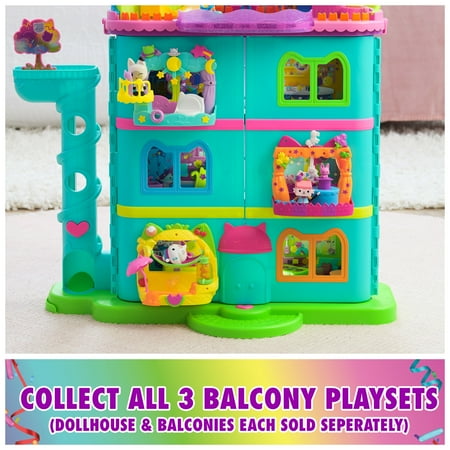 Gabby’s Dollhouse, Pandy Paws Dreamy Balcony Playset with Toy Figures & Accessories