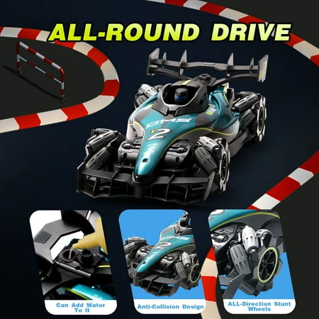 4DRC RC Racing Car, 1:12 4WD Toy Cars Buggy 2.4Ghz High Speed Remote Control Car Drift car, sideways driving, with watch control.for Boys & Gift for Kids Blue