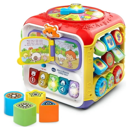 VTech Sort and Discover Activity Cube, Learning Toy for Baby Toddler