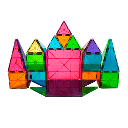 Magna-Tiles 32-Piece Clear Colors Set, The Original Award-Winning Magnetic Building Tiles