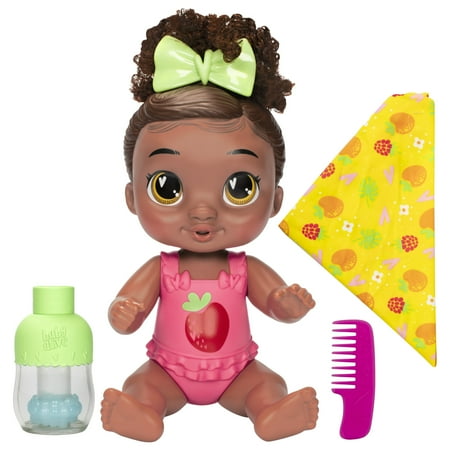 Baby Alive Shampoo Snuggle Berry Boo Water Baby Doll, Black Hair, Preschool Toys, Christmas Gifts for Girls & Boys, 3+