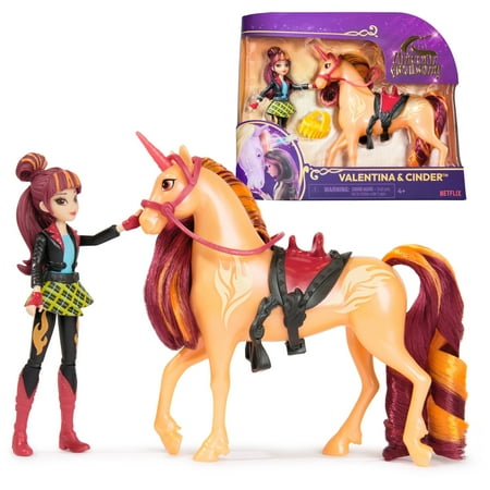 Unicorn Academy, Valentina & Cinder with 2 Riding Accessories, Toys for Girls Ages 4+