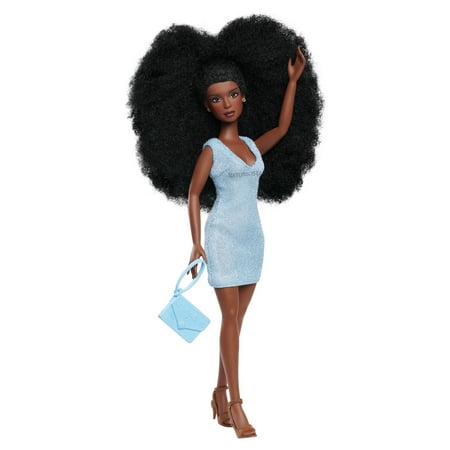 Naturalistas 11-inch Liya Fashion Doll and Accessories with 4C Textured Hair and Deep Brown Skin Tone