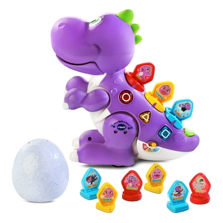 VTech Mix and Match-a-Saurus, Dinosaur Learning Toy for Kids, Purple