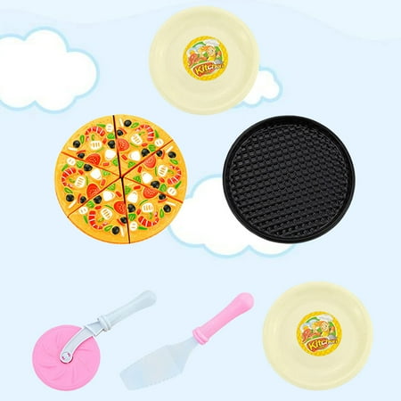 Toys Food Kid Fake Pretend Pizza Kitchen Playset Cook Children Kids Educational Playing