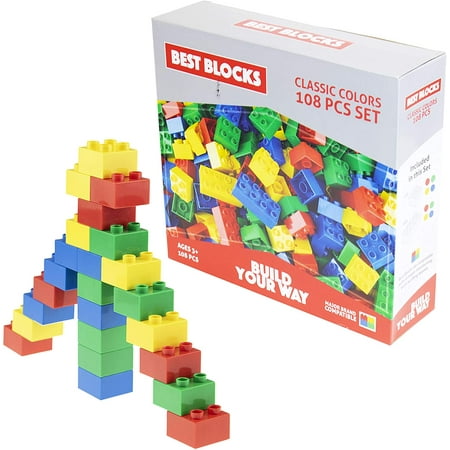 Best Blocks 108 Piece Big Block Set Classic Colors